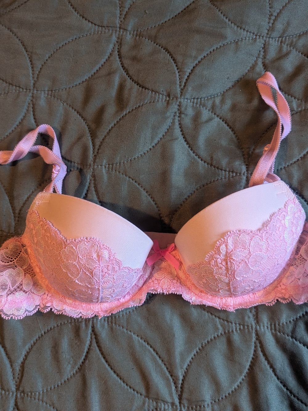 Victoria's Secret Light Pink Lace Push-Up Bra